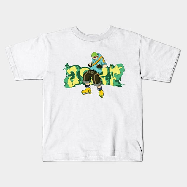 JSRF Yoyo Kids T-Shirt by Hurricanaan